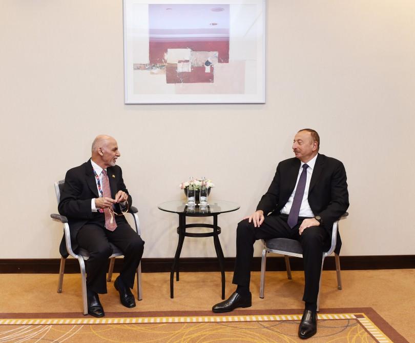 President Aliyev meets with Afghan president in Warsaw