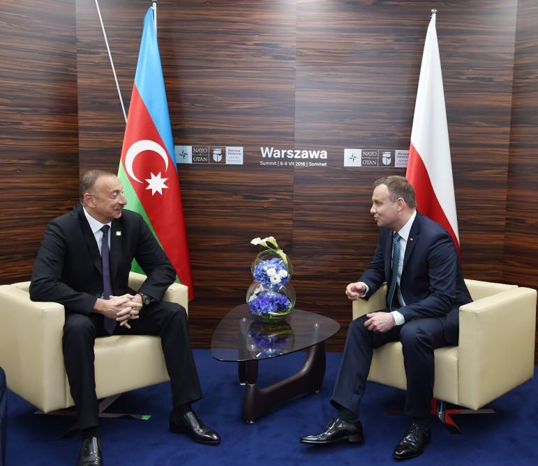 President Ilham Aliyev met with President of Poland Andrzej Duda