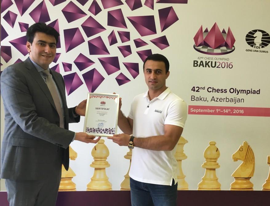 Farid Mansurov becomes celebrity ambassador of World Chess Olympiad