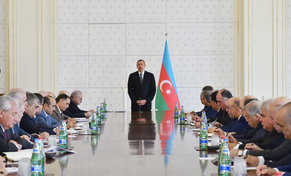 President Ilham Aliyev chaired the meeting of the Cabinet of Ministers
