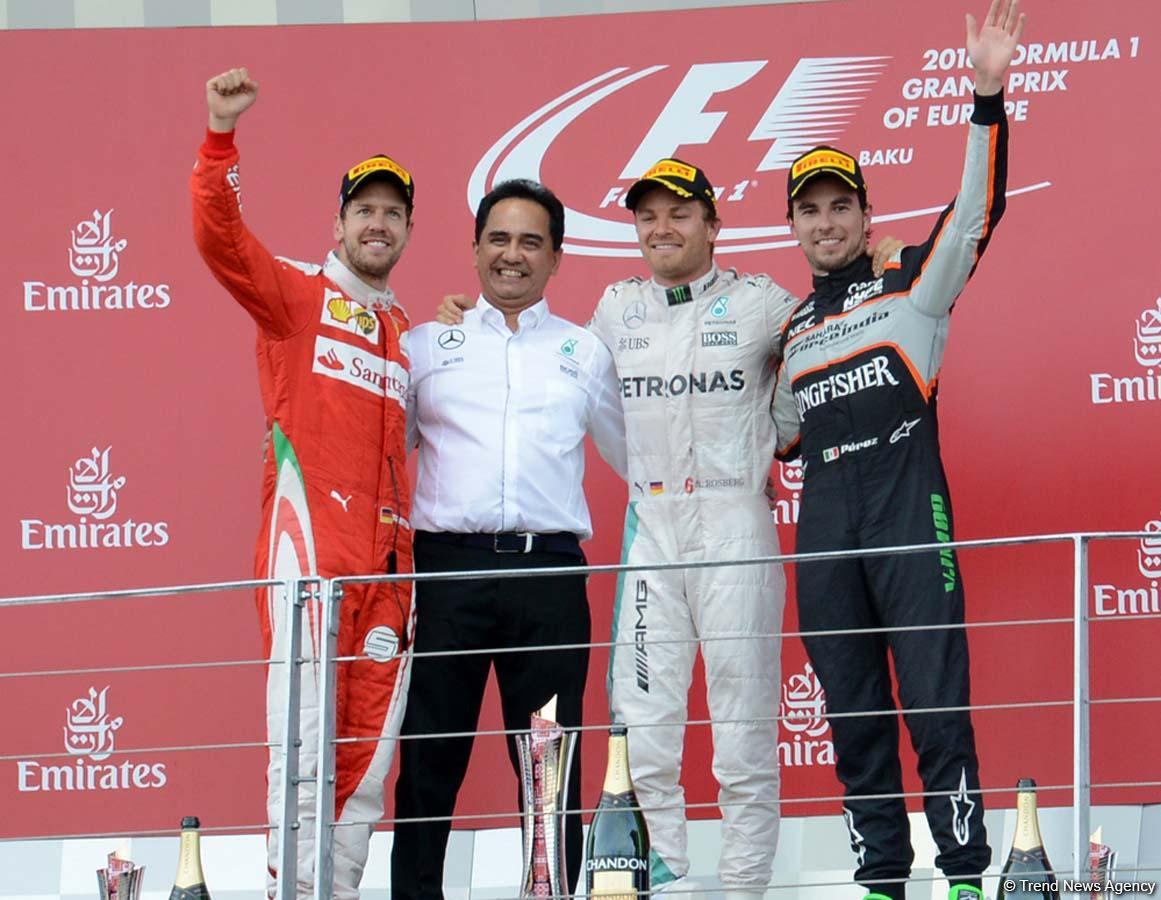 Nico Rosberg wins F1 European Grand Prix in Baku PHOTO