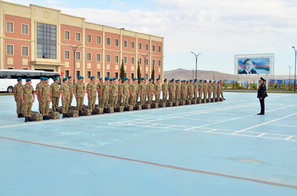 Azerbaijani peacekeepers leave for Afghanistan PHOTO