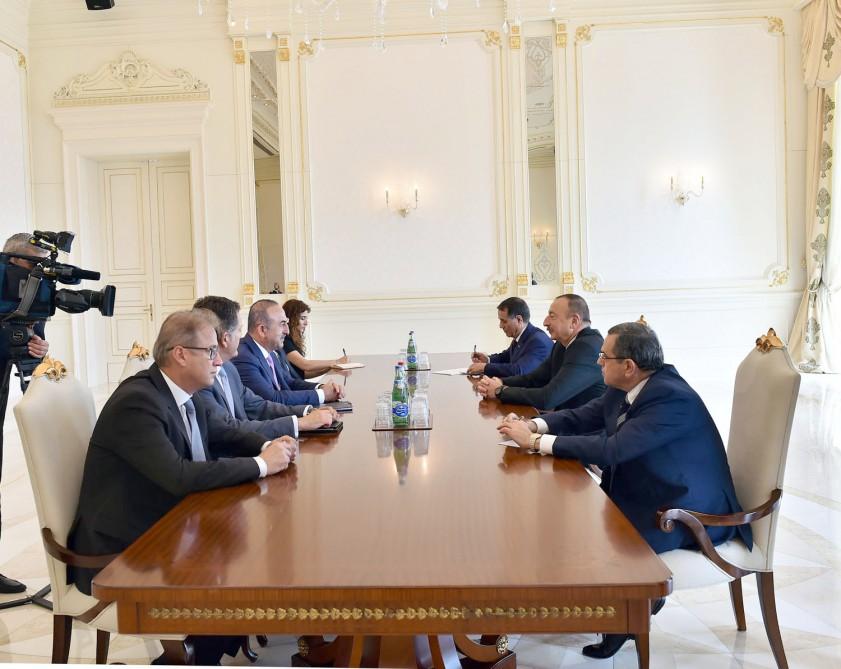 President Aliyev receives Turkish Foreign Minister UPDATE