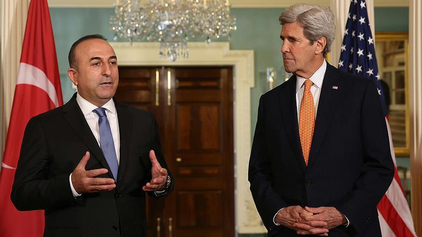 Kerry, Cavusoglu discuss Syrian crisis over phone