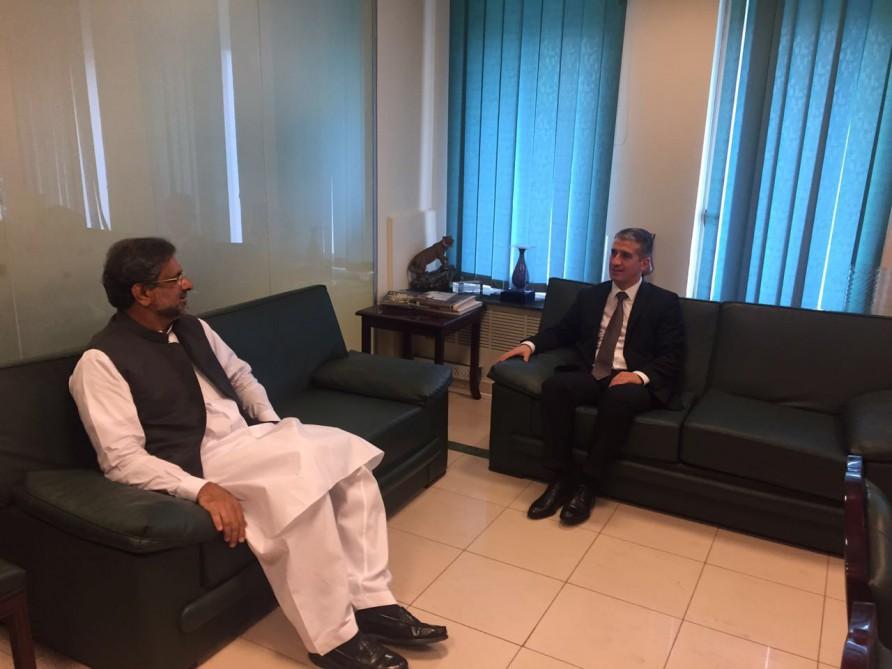 Azerbaijan`s Ambassador meets Minister of Petroleum and Natural Resources of Pakistan