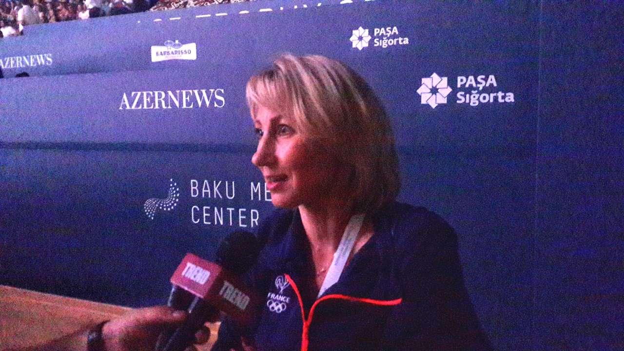 French team head coach: Azerbaijan has amazing National Gymnastics Arena