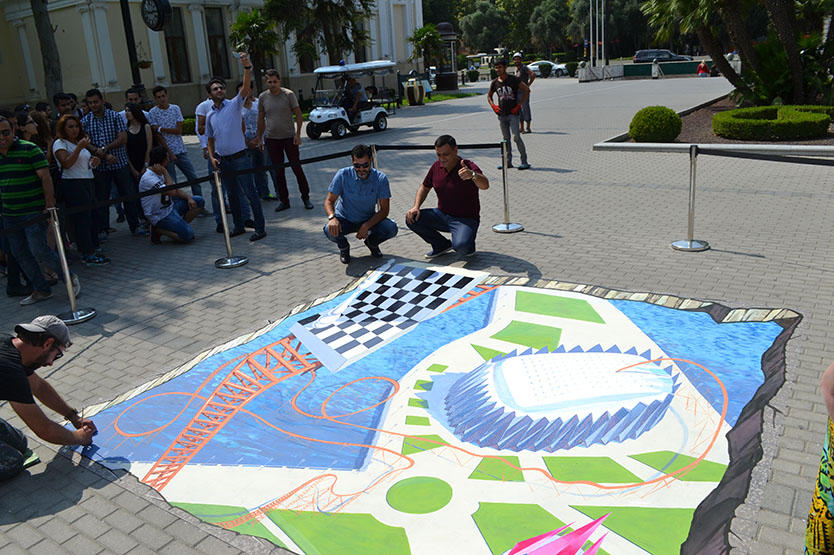 3D image dedicated to Baku Chess Olympiad completed VIDEO