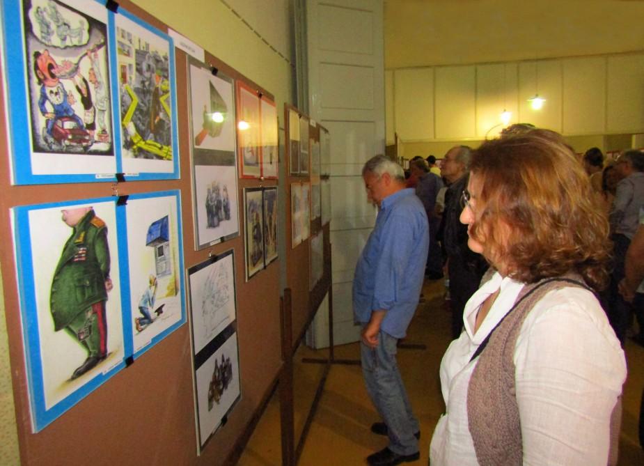 "Azerbaijani caricature" exhibition held in Greece