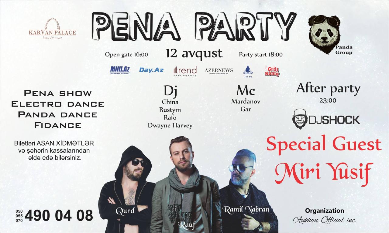 Miri Yusif, DJs to rock  "Pena Party"! [VIDEO]