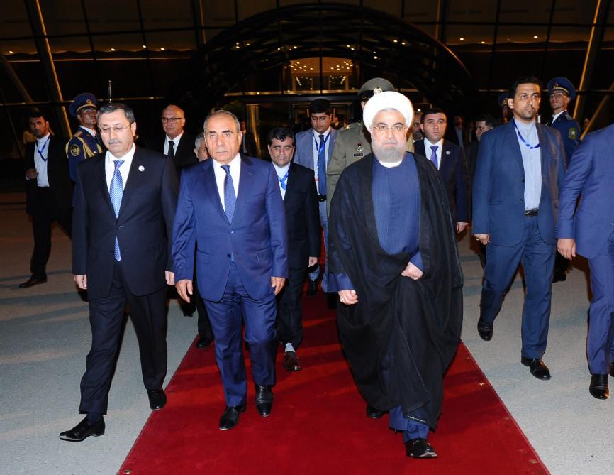 Iranian President ends official visit to Azerbaijan
