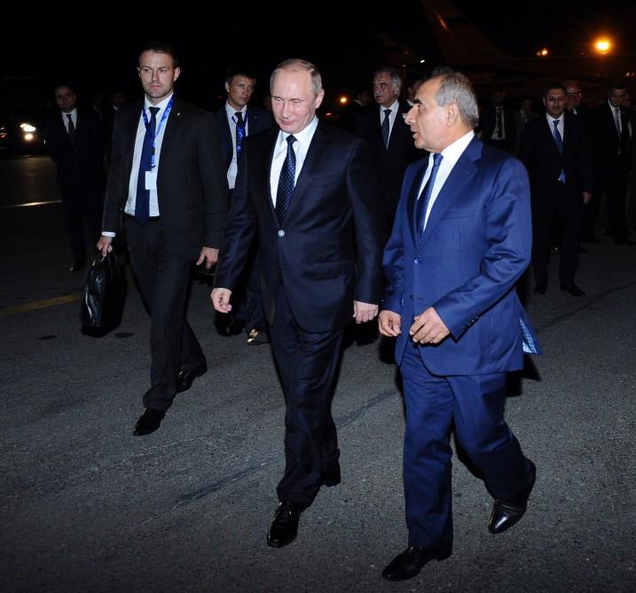 Russian President ends visit to Azerbaijan [ PHOTO]