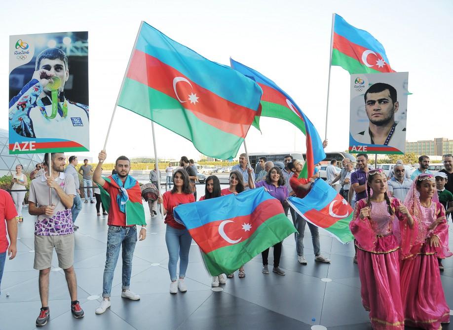 National judokas given heroes’ welcome in Baku - Gallery Image