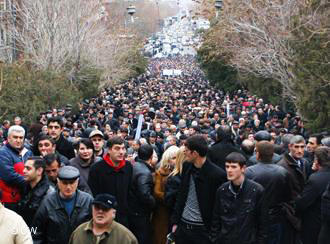Protesters in Armenia demand their salaries