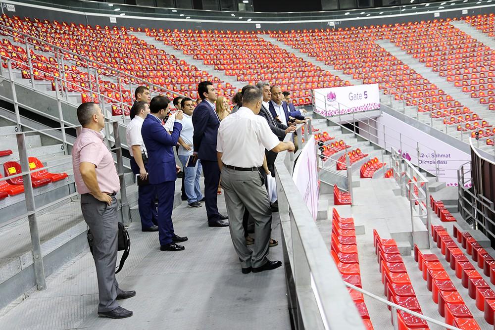 Azad Rahimov visits Baku Crystal Hall PHOTO