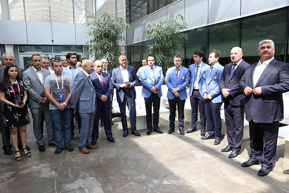 Sports officials’ meet with national chess team prior to Baku Olympiad [PHOTO]