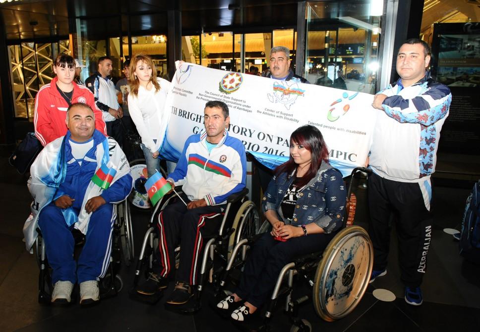 Azerbaijani Paralympic team leaves for Rio [PHOTO] - Gallery Image