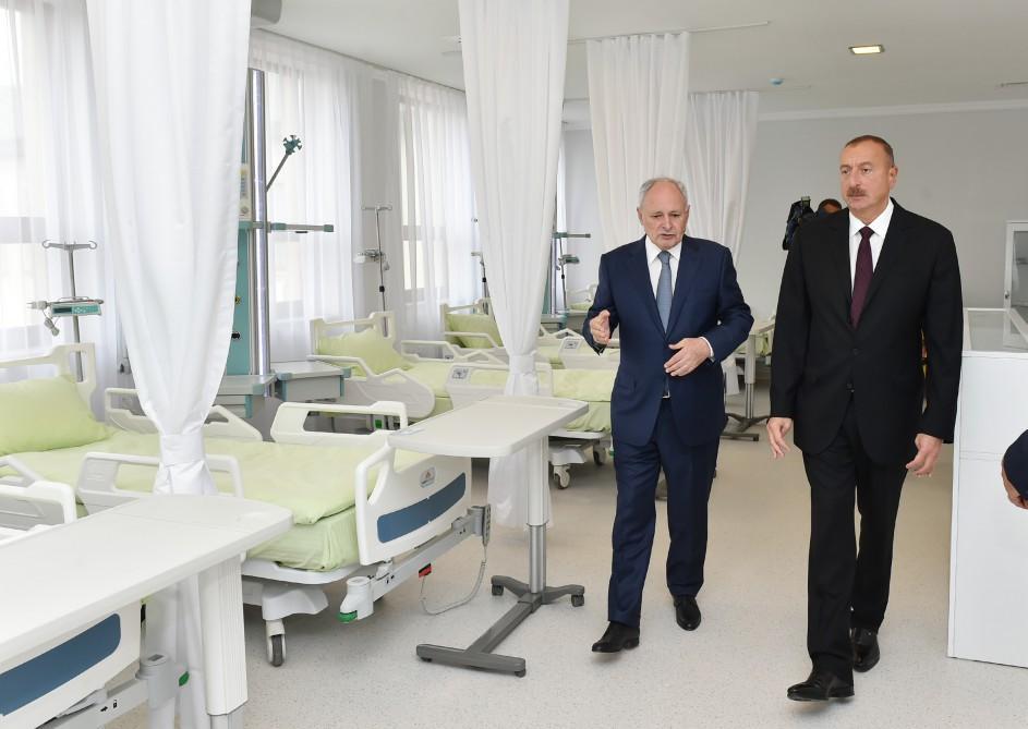 Ilham Aliyev views overhauled Bilasuvar District Hospital [PHOTO]
