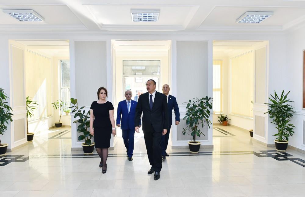President Aliyev viewed new school building in Nizami [PHOTO/UPDATE]