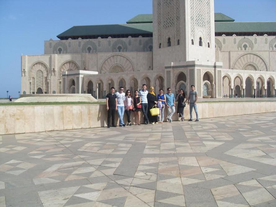 Azerbaijani youth delegation visits Morocco [PHOTO]