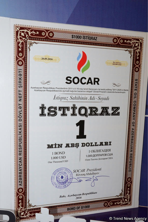 SOCAR may issue bonds in national currency