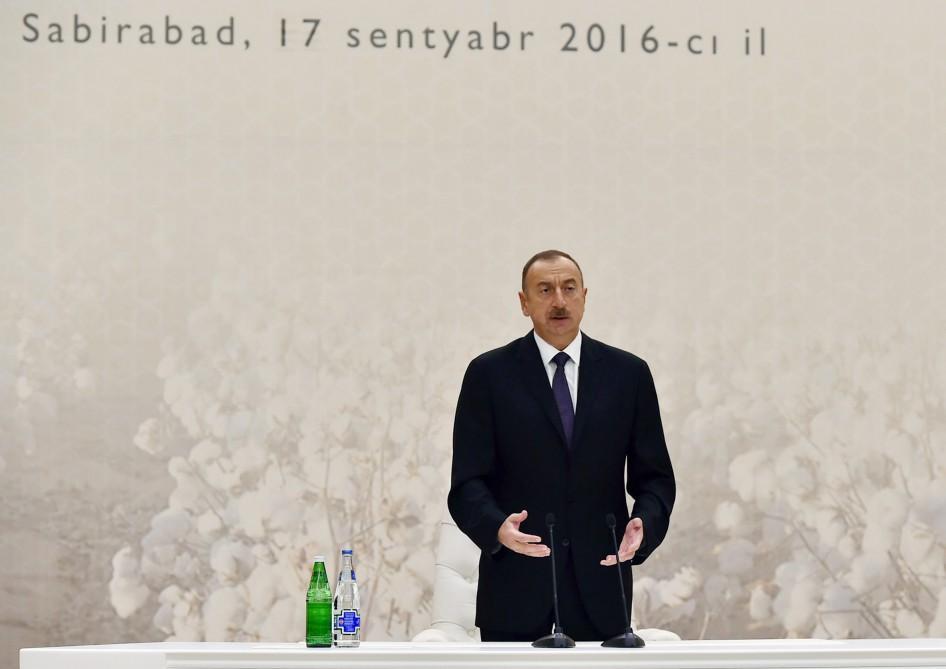 Ilham Aliyev chairs conference on cotton-growing in Azerbaijan [PHOTO]