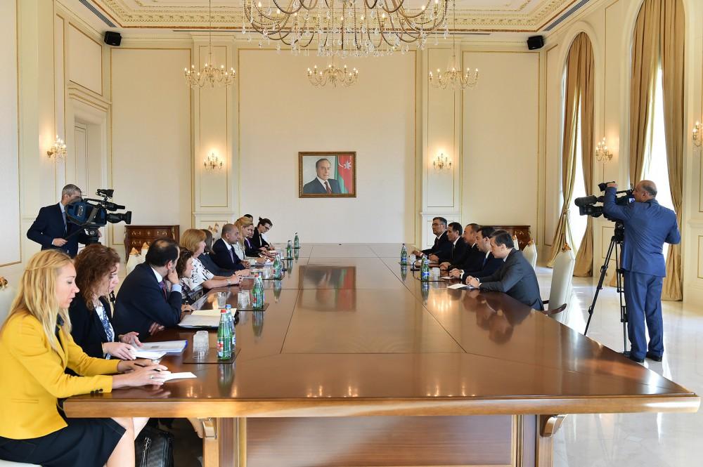 President Ilham Aliyev received delegation of EU-Azerbaijan Parliamentary Cooperation Committee