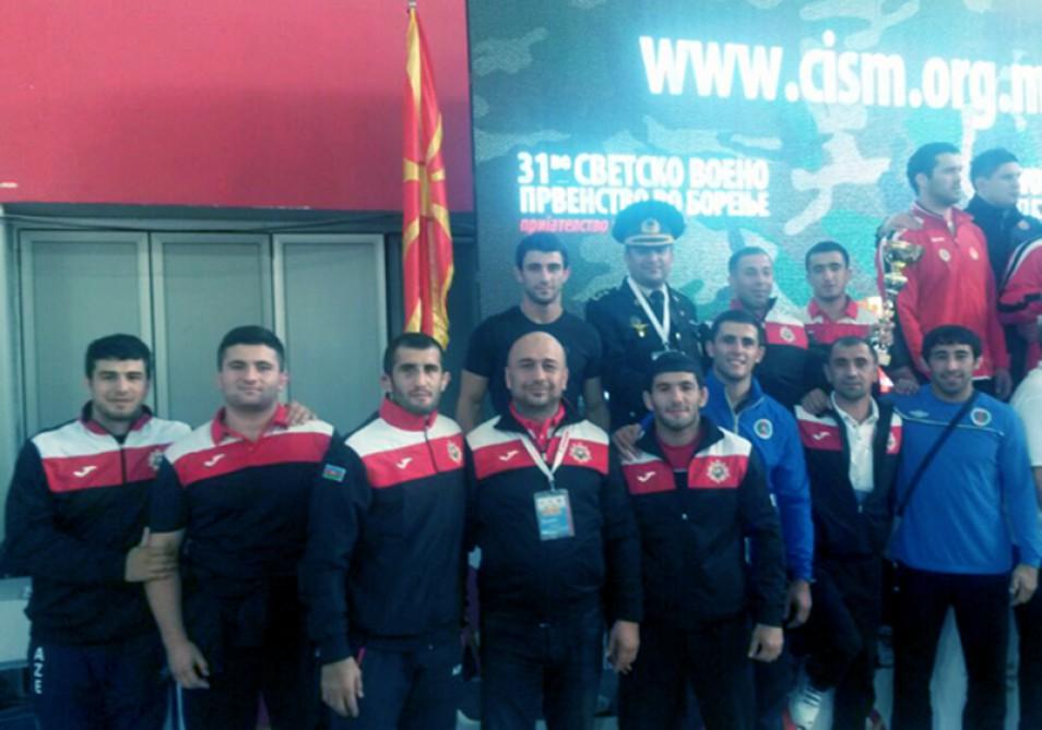 Azerbaijani wrestling team rank 2nd at World Military Championship