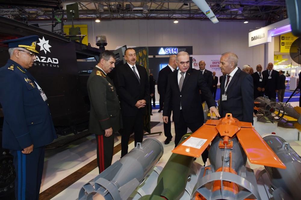 Ilham Aliyev attends ADEX 2016 exhibition [PHOTO]