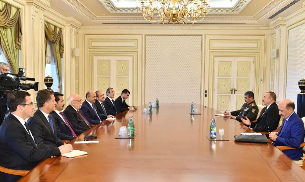 President Aliyev receives Turkish ministers [PHOTO]