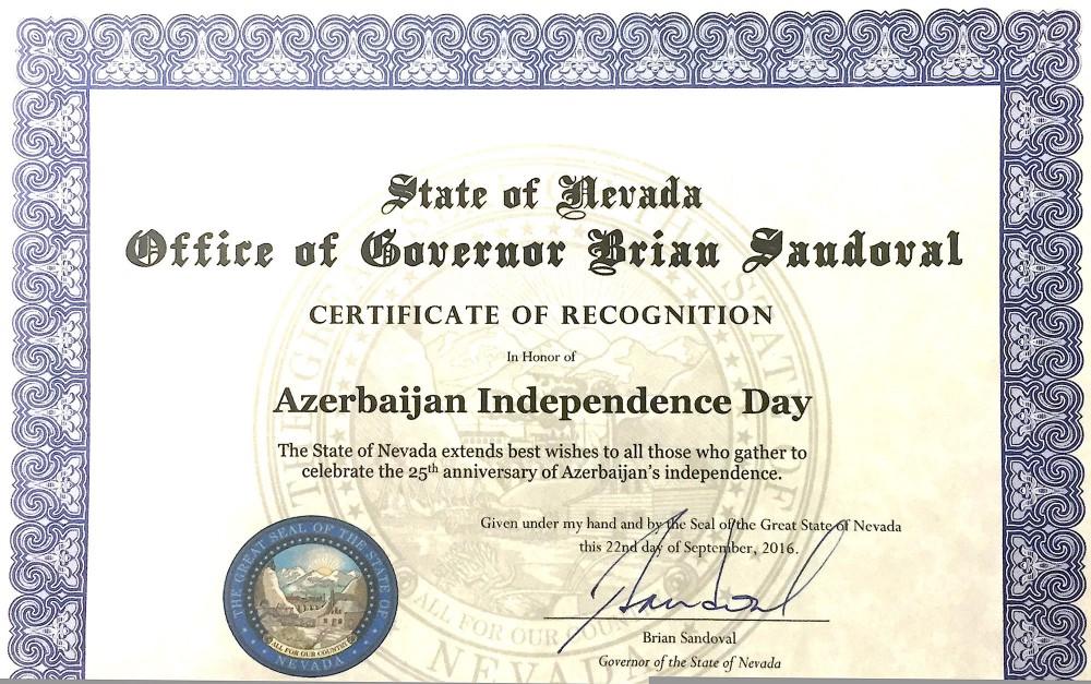 October 18 proclaimed ‘Azerbaijan Independence Day’ in Montana [PHOTO]