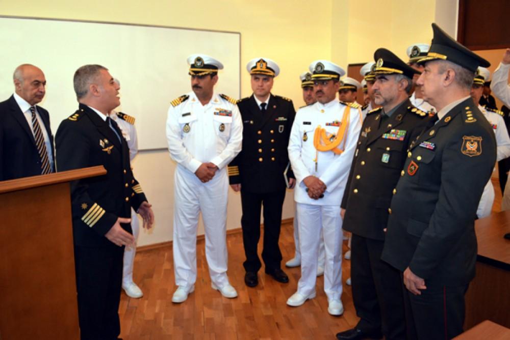 Iranian delegation visits Azerbaijan High Military School [PHOTO]