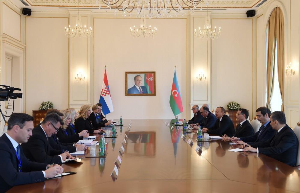 President: Croatia, Azerbaijan "have very good political relations without outstanding issues”