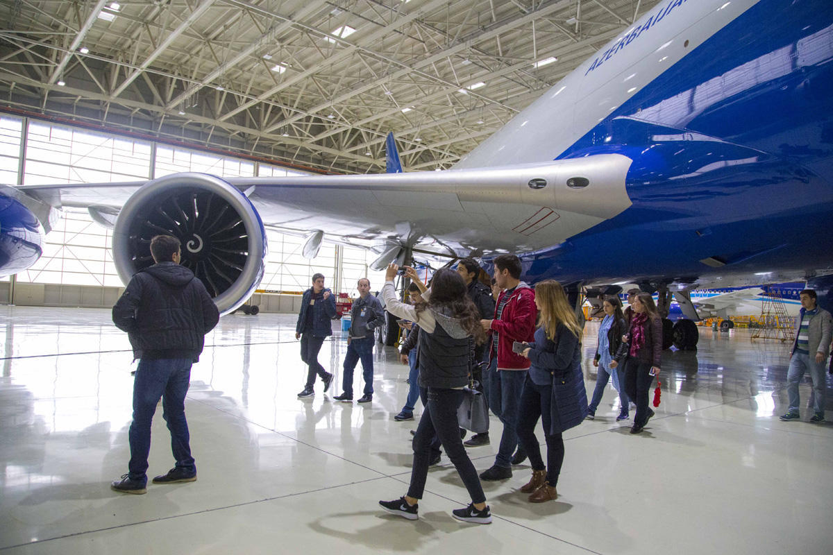 ADA students on tour in Heydar Aliyev Int’l Airport [PHOTO]