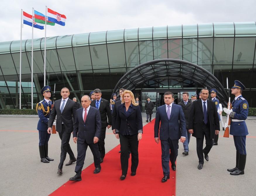 Croatian president completes Azerbaijan trip