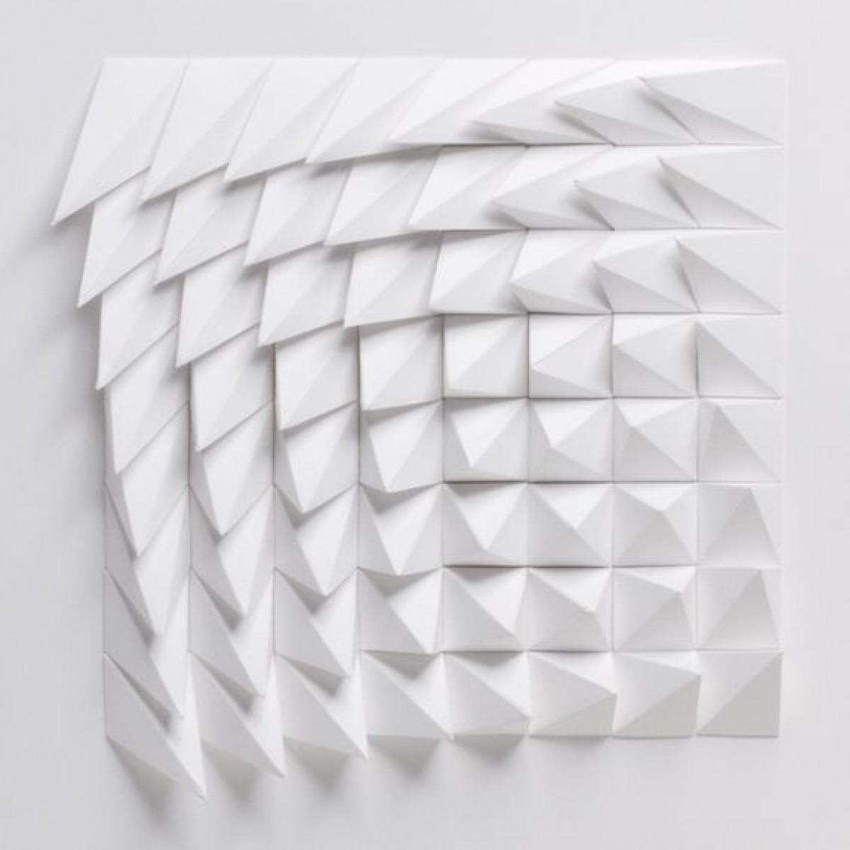 Бумажные объем. Геометрические скульптуры из бумаги Matthew Shlian. Matthew Shlian схемы. Архитектоника объемных форм. Геометрические панно на стену.