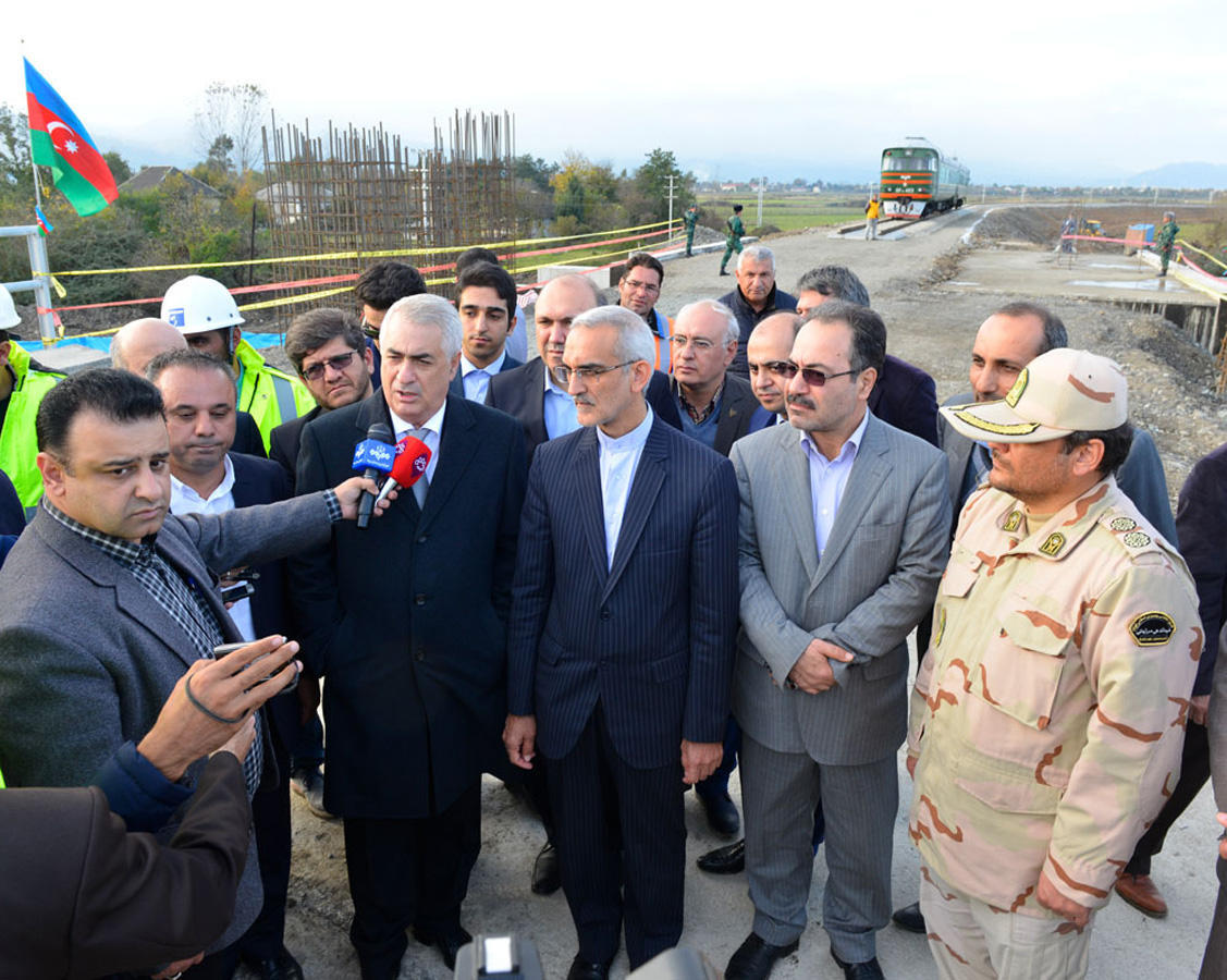 Azerbaijan Railways tests new section of North-South route [PHOTO]