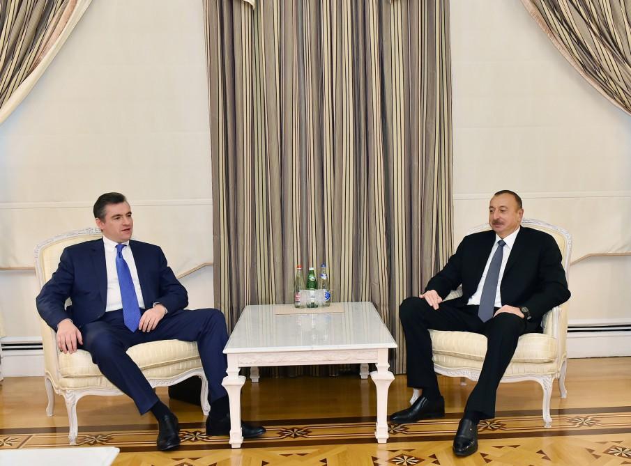 President Aliyev receives Russian State Duma official [PHOTO]