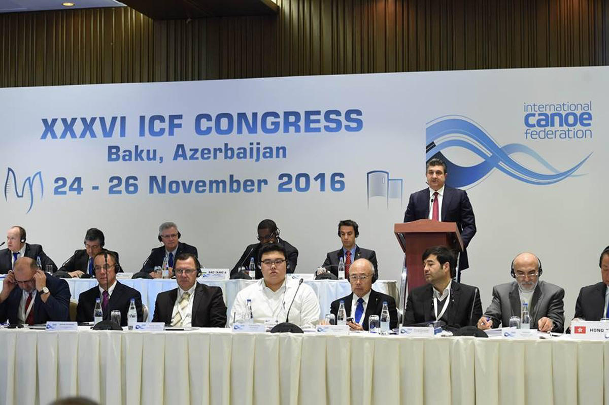 International Canoe Federation`s 36th Congress opens in Baku [PHOTO/UPDATE]