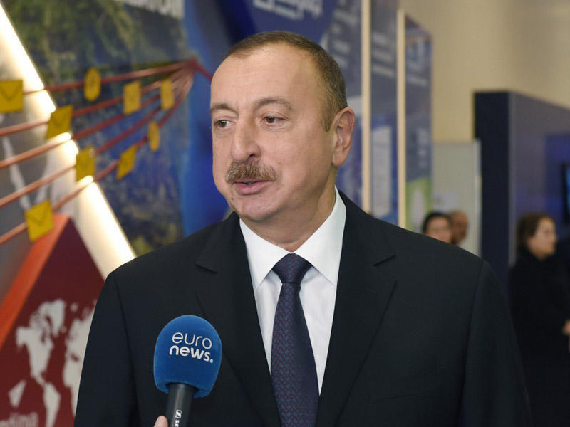 President Aliyev responds to questions from Euronew, Russia-24 channels [PHOTO]