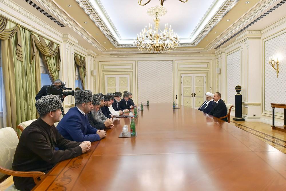 President Aliyev receives members of Supreme Religious Council of Caucasian People [PHOTO]