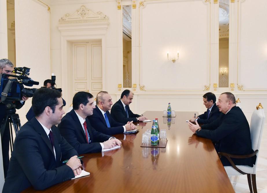 President Ilham Aliyev received Turkish Foreign Minister [PHOTO/UPDATE]