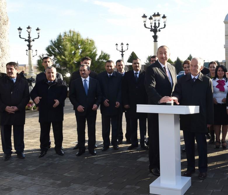 Ilham Aliyev launches Tartar city water supply and sanitation system [PHOTO]