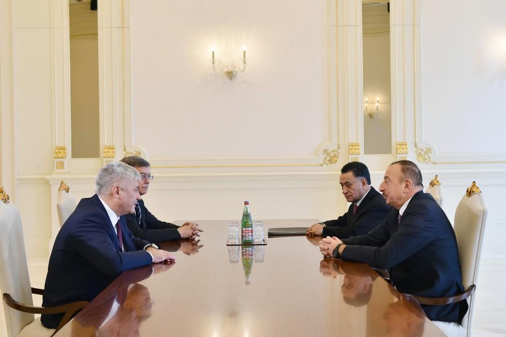 President Aliyev receives Russian interior minister