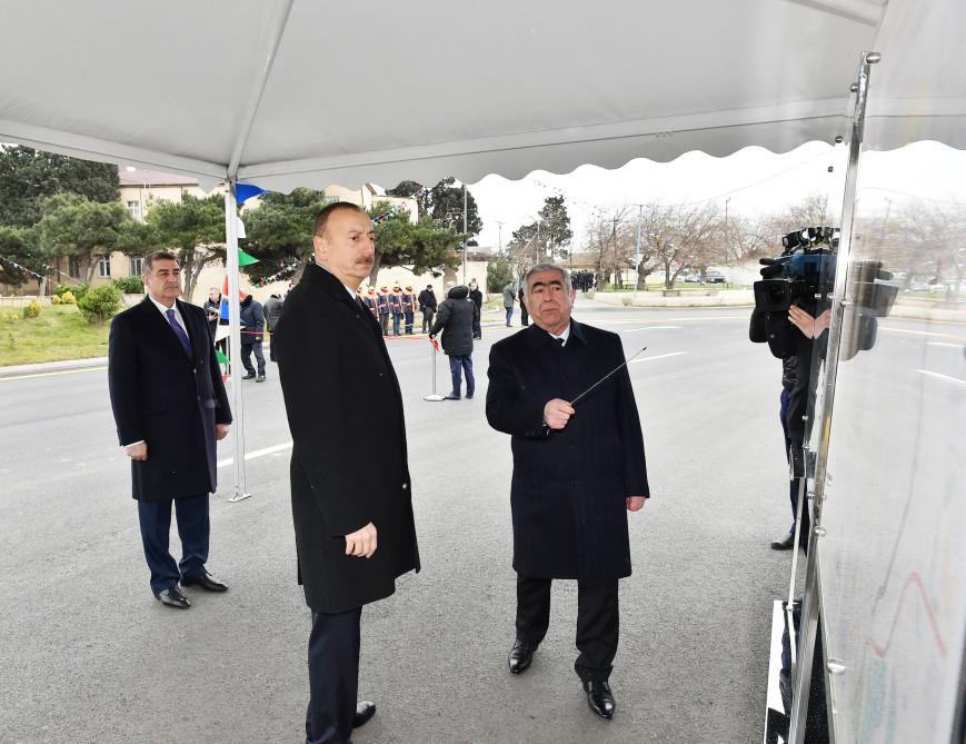 President Aliyev inagurates newly reconstructed highways in Baku's districts [PHOTO]