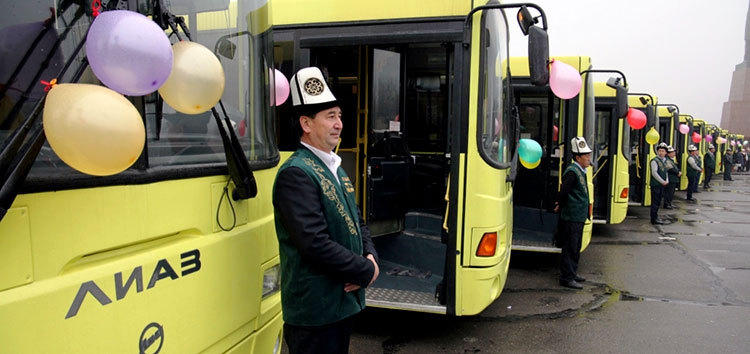 First EBRD-financed buses arrive in Kyrgyzstan