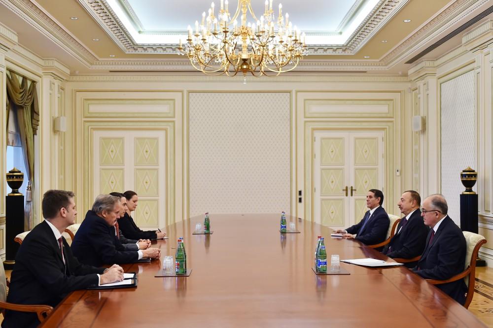 President Aliyev receives delegation led by U.S. State Dept. official [UPDATE]