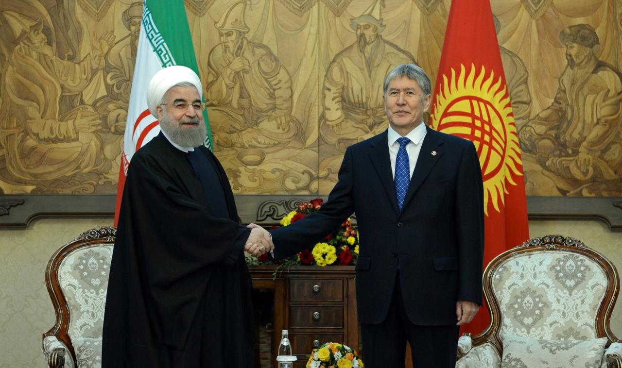 Rouhani arrives in Kyrgyzstan as part of his three-leg tour