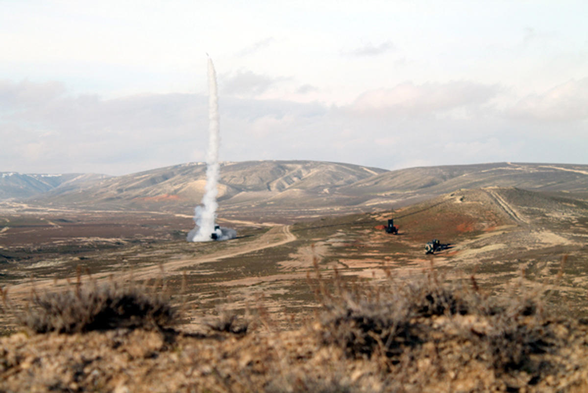 Azerbaijani Army carries out live-fire from anti-aircraft rocket systems "Ildirim"