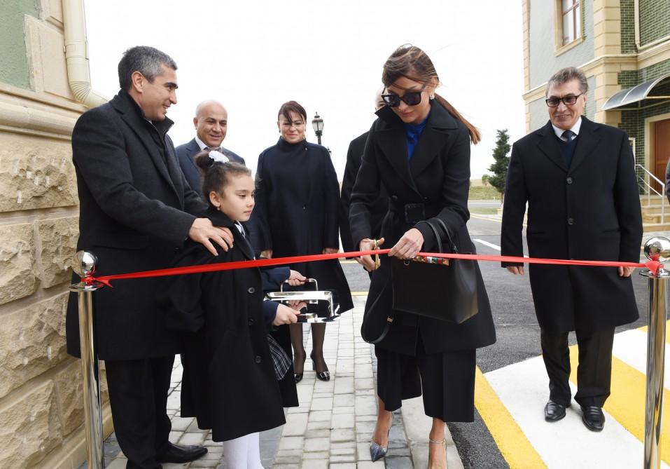 Mehriban Aliyeva opens residential building for graduates of orphanages in Masazir [PHOTO]
