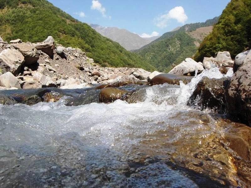 Low water level observed in Kura River